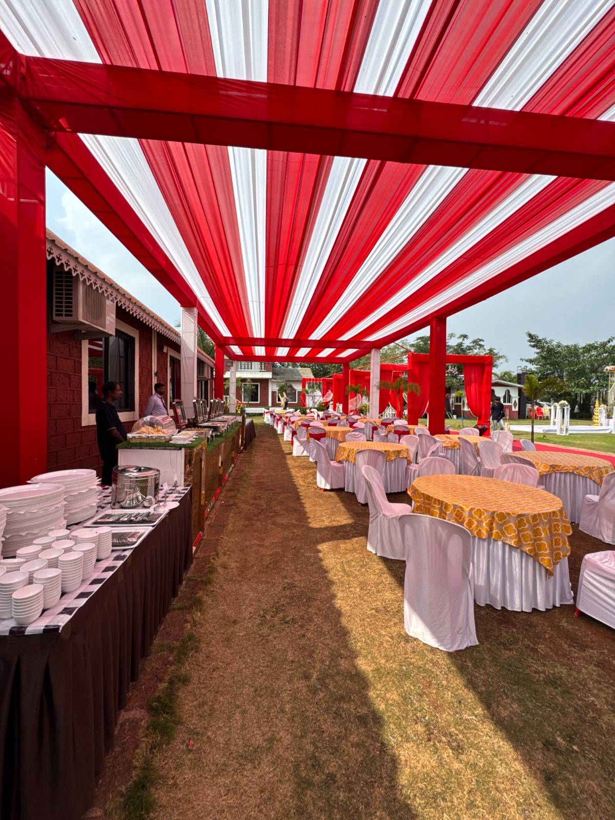 wedding dining area Mahabaleshwar resort